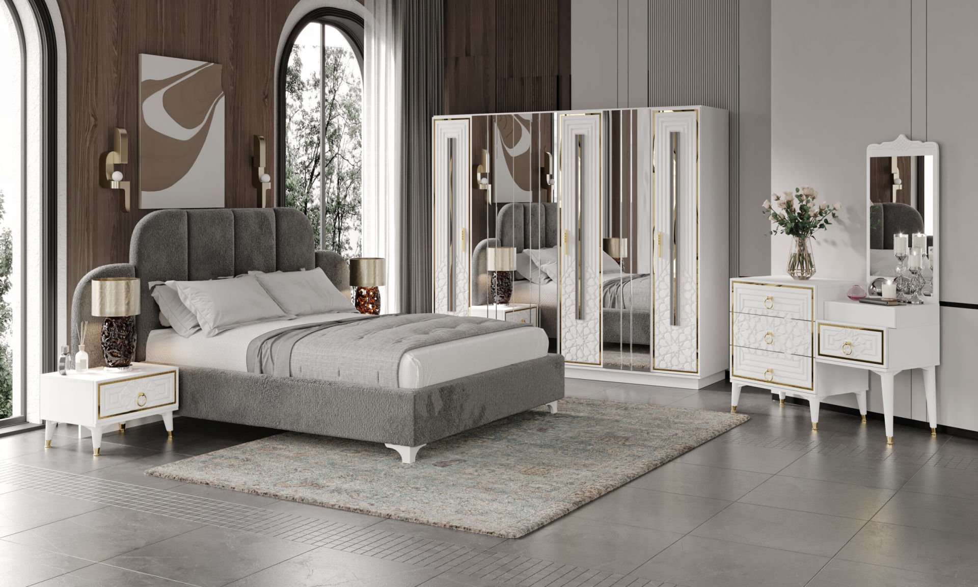 LİNEN YATAK ODASI (MDF)