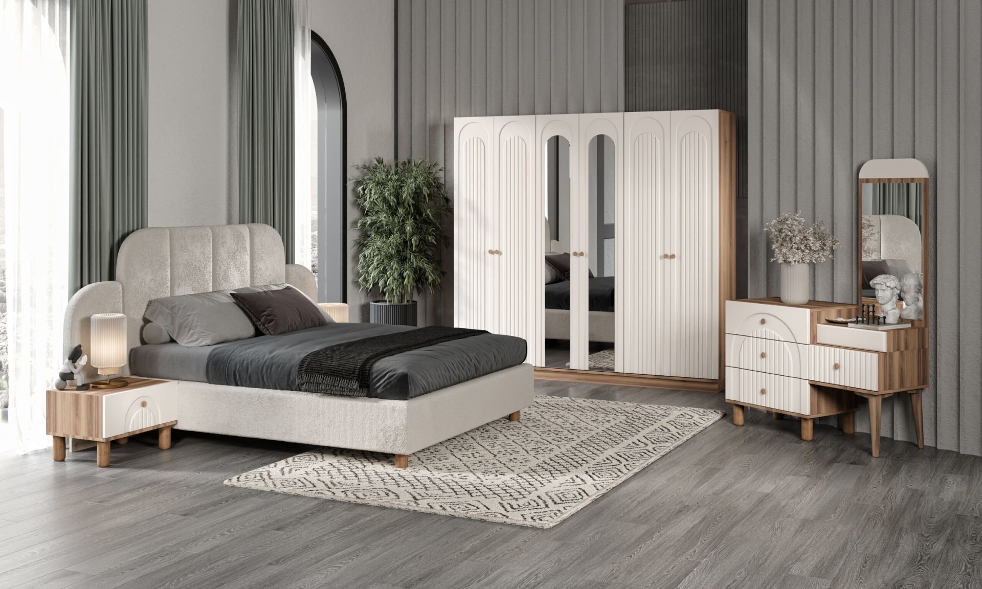 LUNA YATAK ODASI (MDF)