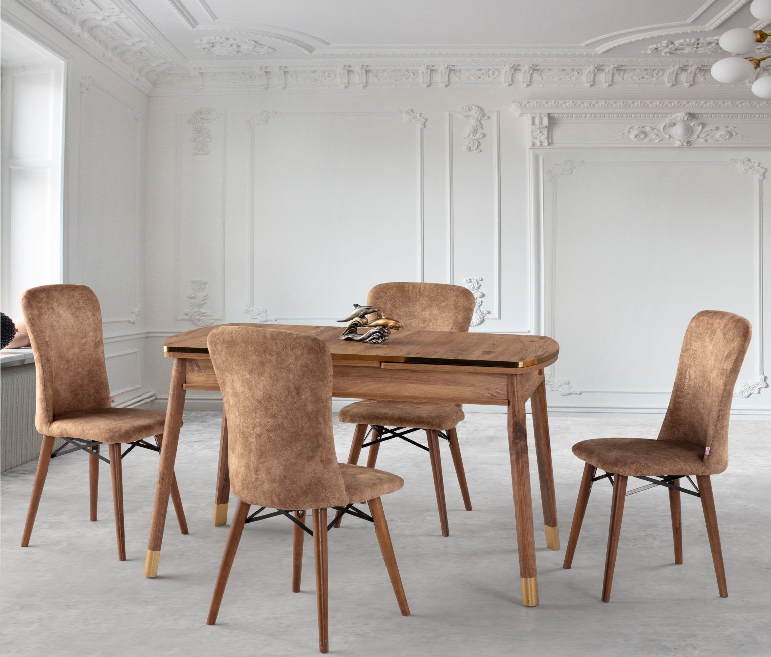 EN-519 MDF CEVİZ TAKIM