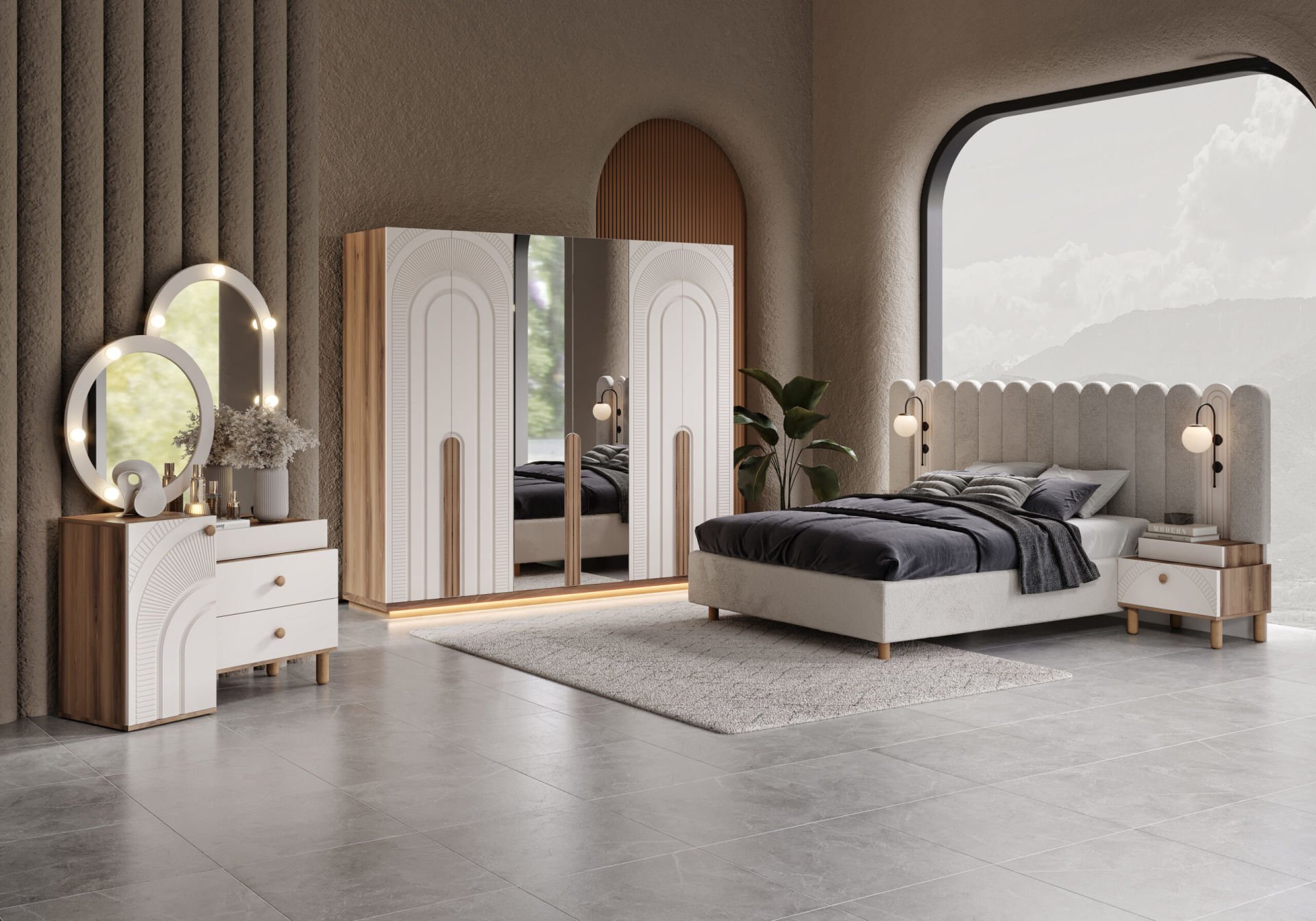 BRUNO YATAK ODASI (MDF)